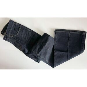 Ralph Lauren • Dark Blue High Rise Flare Pintuck Jeans